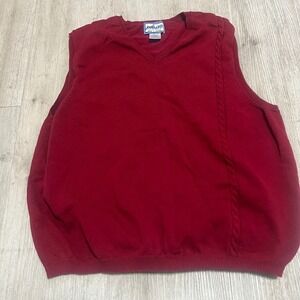 Pendleton Sweater Vest V-Neck Knit Youth Sz‎ XL Vintage Red